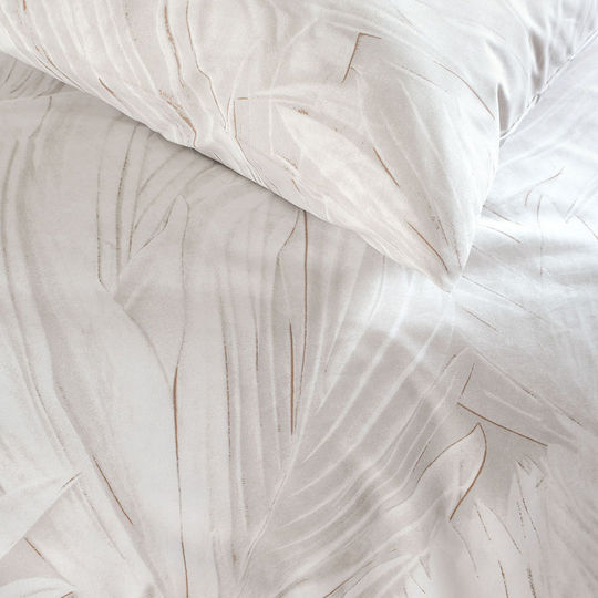 Rythmos Сет Чаршафи с Ластик 105x260+25см. Palm Ecru-beige 3бр