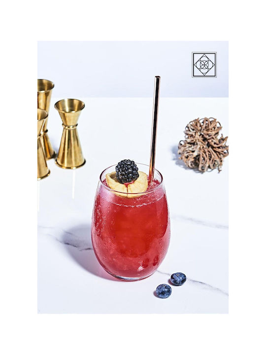 Espiel Amber Set of Glasses for White and Red Wine made of Glass in Honey Color 6pcs