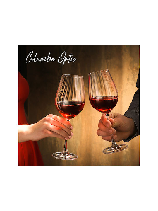 Bohemia Set Gläser für Weißwein aus Kristall in Weiß Farbe 400ml 6Stück