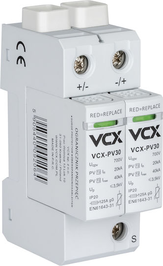 VCX Blitzschutztafel Typ T2 Zweipolig