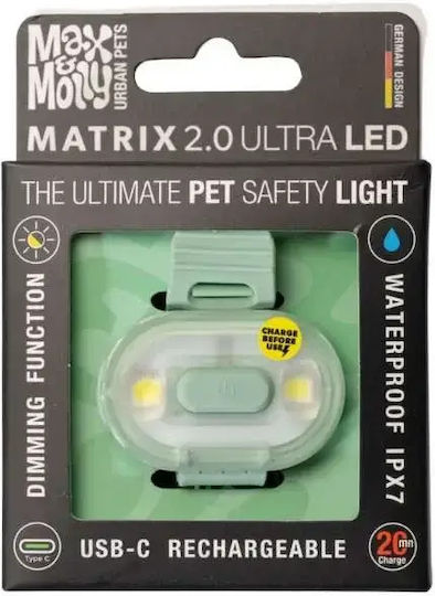 Max Molly Φωτάκι Προστασίας Σκύλου Matrix Ultra Led-safety Light-jade