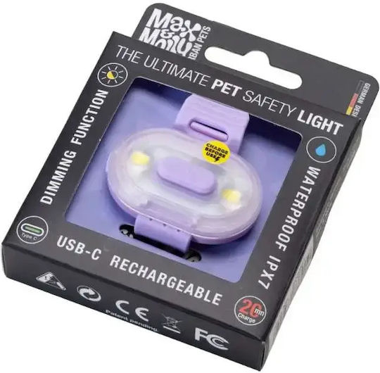 Max Molly Φωτάκι Προστασίας Σκύλου Matrix Ultra Led-safety Light-lavender
