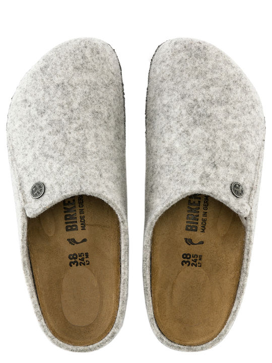 Zermatt Anatomical Woolen Women's Slippers Gray Narrow Fit