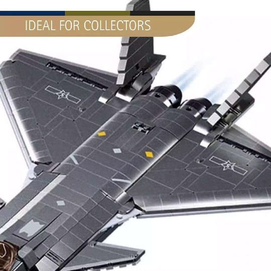 Sluban Building Blocks Stealth Aircraft J20 For 12+ Years 1007 Pieces