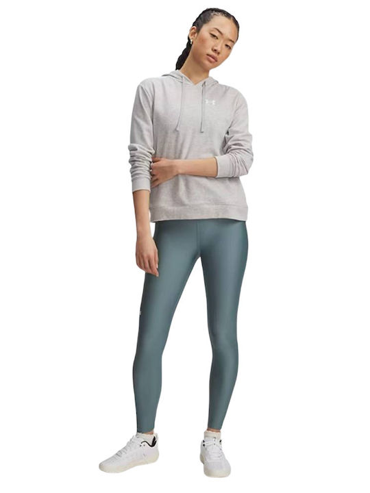 Training Women's Cropped Firming High Waist Leggings Jasper Blue/White