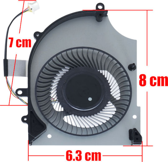 Laptop Fan GPU Cooling Fan MSI Stealth 16 AI Studio A1VIG A1VHG A1VGG A1VFG A1VIG-208FR MS15F3 MS-15F3 15F3-GPU BS5405HS-U5P 4pin Code 81498