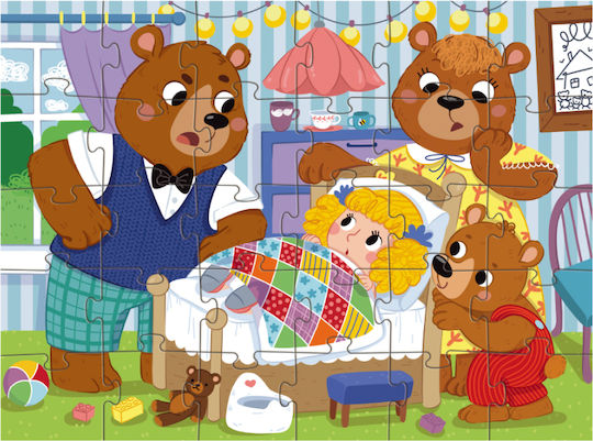 Dodo Puzzles Fairytale Series Η Χρυσομαλλούσα Τρία Αρκουδάκια 30pcs
