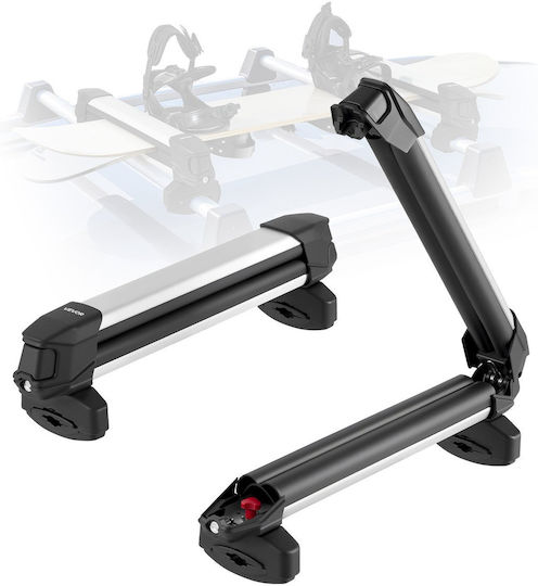 Vevor Car Ski Mounts Suitable for 4 Ski Pairs or 2 Snowboards