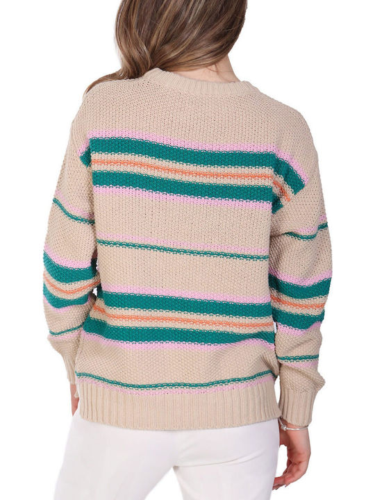 Damen Pullover Baumwolle Multicolour