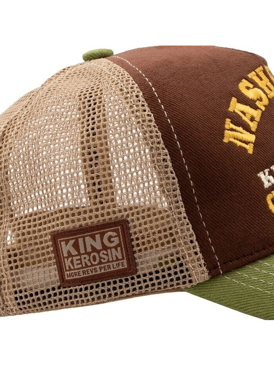 King Kerosin Nashville Cap Schwarz Braun