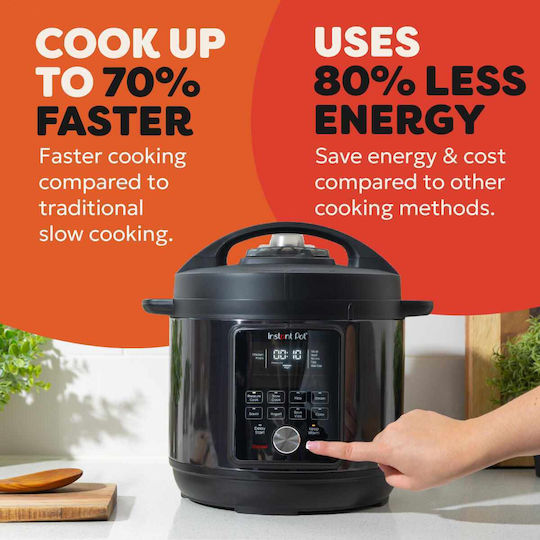 Instant Pot Duo Plus Мултикукър 1000W с Капацитет 5.7лт Черен