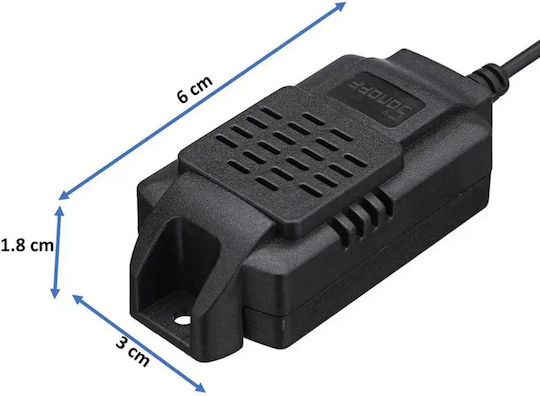 Sonoff Temperature Humidity Sensor Si7021 Wifi 2.5mm Black