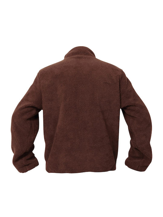 Ανδρική Ζακέτα Fleece Μπορντώ