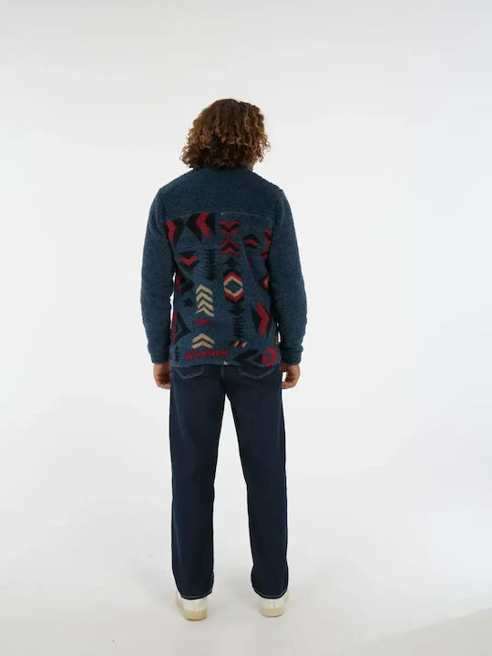 Men's Fleece Cardigan Twilight Navy