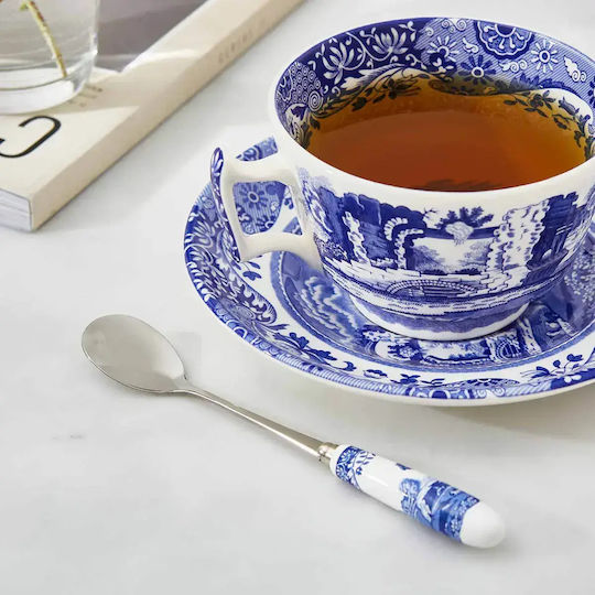 Spode Σετ Φλιτζάνια Καφέ Κεραμικά Μπλε 200ml 8τμχ