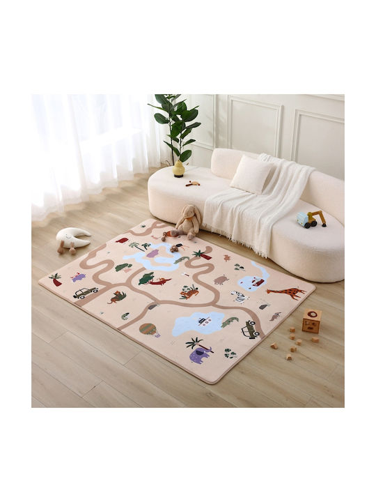 Hakuna Matte Handgefertigter Kinderteppich Koralle 150x200cm Dicke 15mm