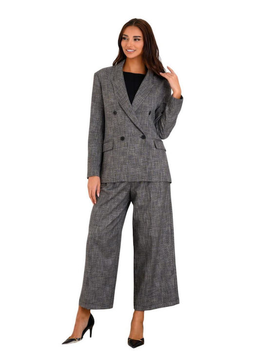 Derpouli Damen Blazer Grey