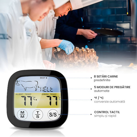 Digital Thermometer Backofen mit Nadel +20°C / +20°C