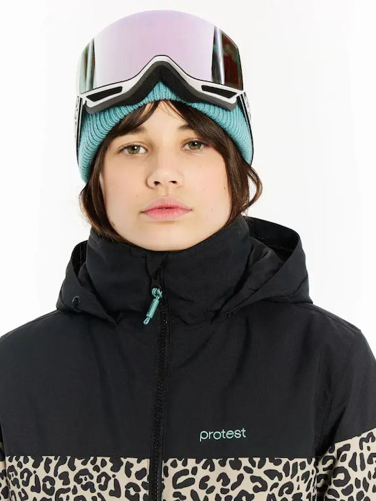 Snowjacket Waterproof Kids Casual Coat with Lining and Hood Glacial Blue