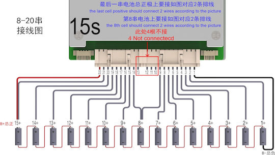 ANT BMS 8-20s 130a Kontinuierliche Entladung 325a Spitzenentladung Eingebaute Bluetooth-Einheit
