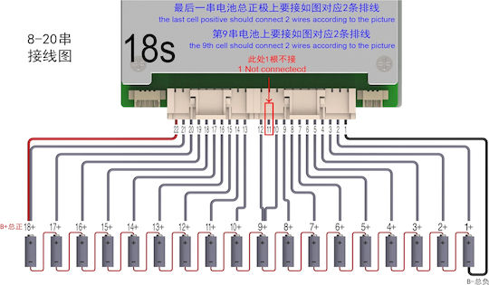 ANT BMS 8-20s 130a Kontinuierliche Entladung 325a Spitzenentladung Eingebaute Bluetooth-Einheit