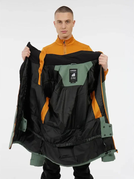 Protest Snowjacket 65752009-556 Ανδρικό Μπουφάν για Σκι & Snowboard Πράσινο