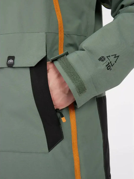 Protest Snowjacket 65752009-556 Ανδρικό Μπουφάν για Σκι & Snowboard Πράσινο