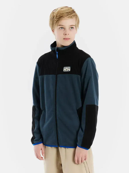 Kids Cardigan Fleece Twilight Navy