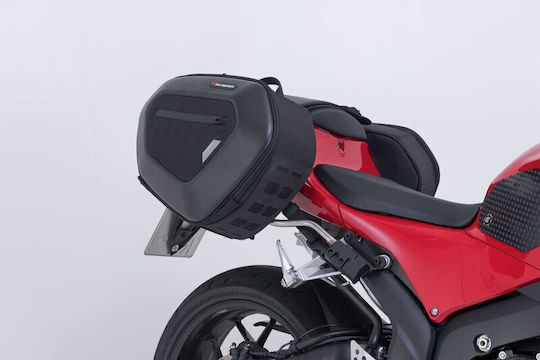 SW-Motech Motorcycle Saddle Side Bag Set 40lt in Black Colour