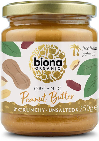 Biona Organic Product Peanut Butter Crunchy with Extra Protein 250gr