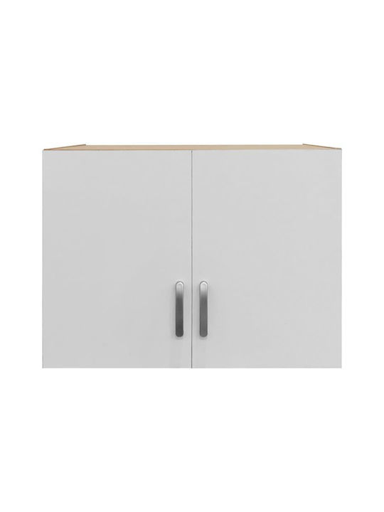 Pakketo Lego Rectangular Loft Closet made of Particleboard Sonoma-white 79x41.5x13cm 383-000065 1pcs