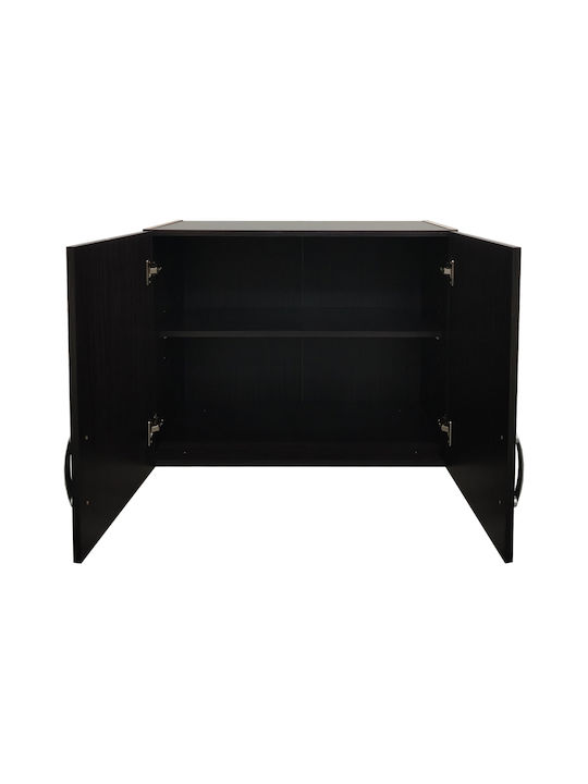 Pakketo Lego Rectangular Loft Closet made of Particleboard Wenge Shade 79x41.5x13cm 383-000062 1pcs