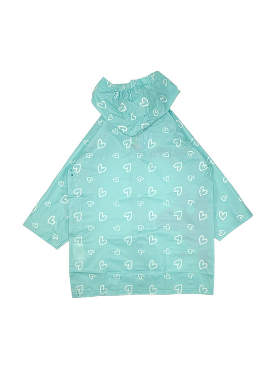 Wasserdicht Kinder Freizeitjacke mit Kapuze Hellblau