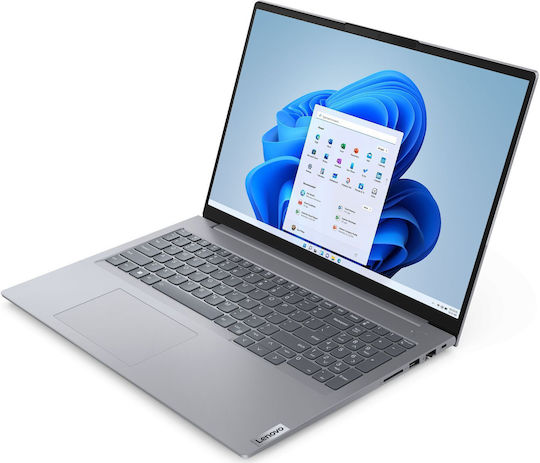 Lenovo ThinkBook 16 G6 IRL 16" IPS FHD+ (i5-13420H/16GB/256GB SSD + 512GB SSD/W11 Pro) Арктическо сиво (US Клавиатура)