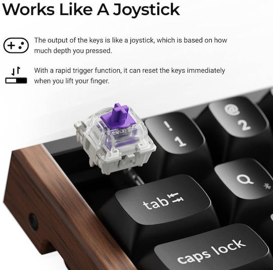 K6 HE Wireless Hall Effect Gaming Keyboard 65% with Magnetic Switches and RGB Lighting K6H-J1 (English US)