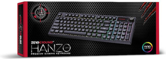 Zeroground Hanzo V3.0 Gaming Πληκτρολόγιο με RGB φωτισμό (Αγγλικό US)