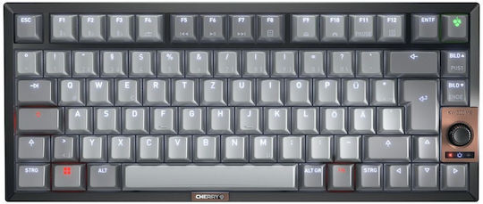 Cherry TAS KW 300 MX Ασύρματο Gaming Πληκτρολόγιο 75% με RGB φωτισμό (Αγγλικό US) Γκρι