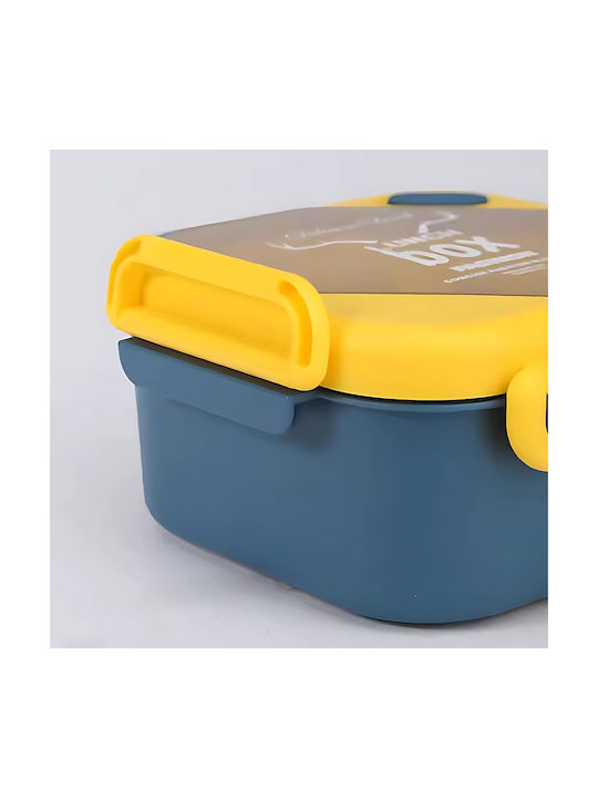 Roza Rz34617 Set Lunch Box Plastic 1000ml Water Bottle 500ml Spoon Knife Lightweight Portable