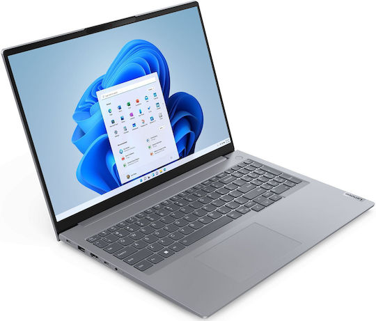 Lenovo ThinkBook 16 G6 IRL 16" IPS FHD+ (i5-13420H/48GB/512GB SSD/W11 Pro) Арктическо сиво (US Клавиатура)