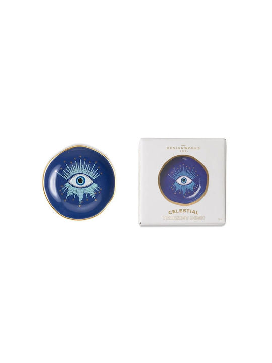 Ceramic Cookie Plate Celestial Starry Eyed
