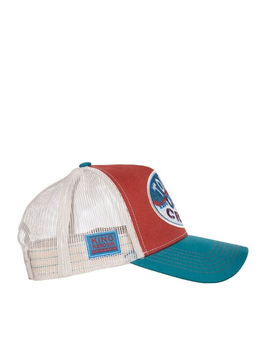 King Kerosin Tough Old Crow Cap Rot und Blau