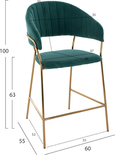 Σκαμπό Μπαρ Theodore Κυπαρίσσι 2τμχ 60x55x100εκ. Σκαμπό Μπαρ Theodore Κυπαρίσσι 2τμχ 60x55x100εκ.