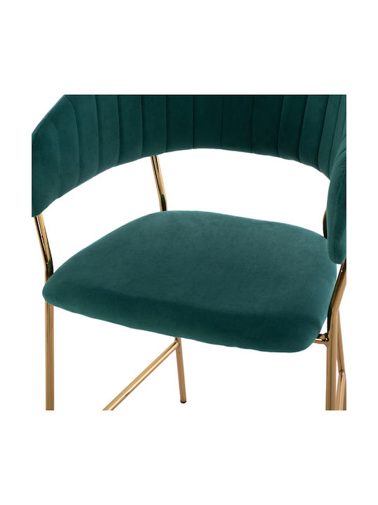 Scaune Bar Tapițat cu Catifea Theodore Cypress 2buc 60x55x100buc