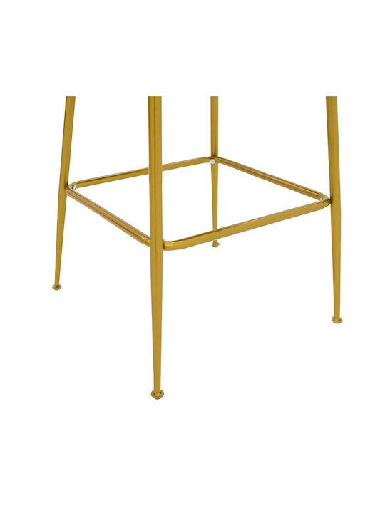 Hocker Bar mit Rückenlehne Metall Impel Pink 2Stück 48x61x103cm