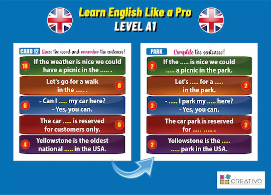Learn English Like A Pro - Inteligentne Fiszki + Gra (poziom A1)