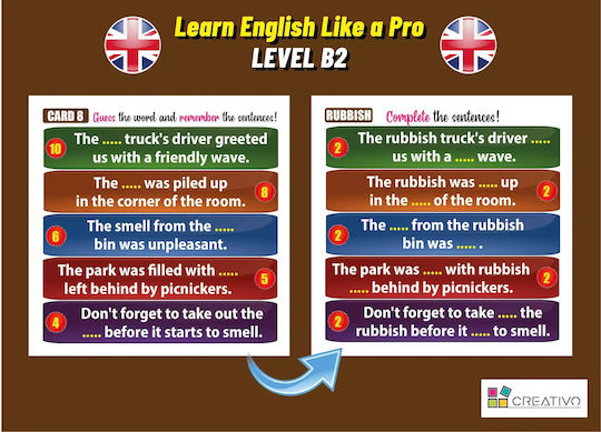 Learn English Like A Pro - Inteligentne Fiszki + Gra (poziom B2)
