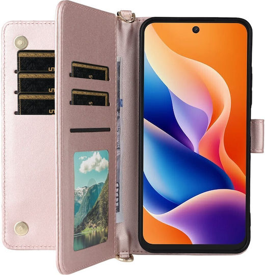Puff Lines Brieftasche Rosa (TCL 605 4G)