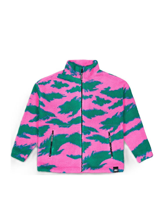 Women's Cardigan with Zipper Fuchsia