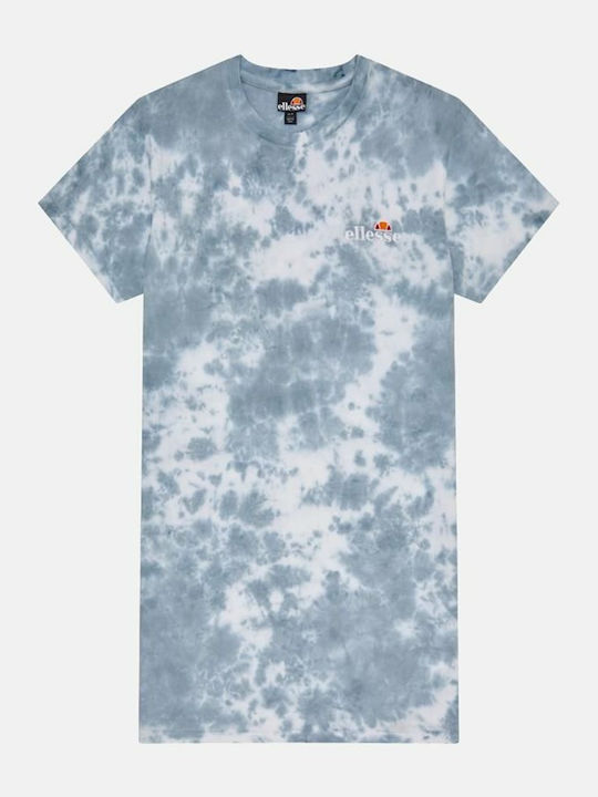 Adore Summer Mini Athletic Dress T-Shirt Short Sleeve White/Grey