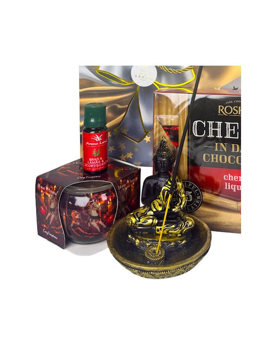 Velve De Crăciun Set Difuzor de Uleiuri Esențiale cu Aromă Lemn de santal RLX02